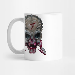 Predator Skull La Calavera Loteria Mug